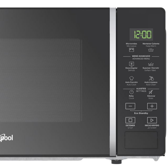 Horno de microondas Whirlpool 0.7 pies cúbicos / 20 L Negro