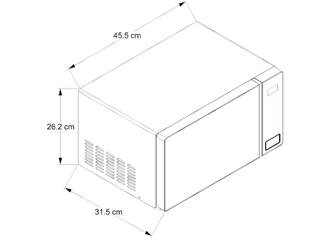 Horno de microondas Whirlpool 0.7 pies cúbicos / 20 L Negro