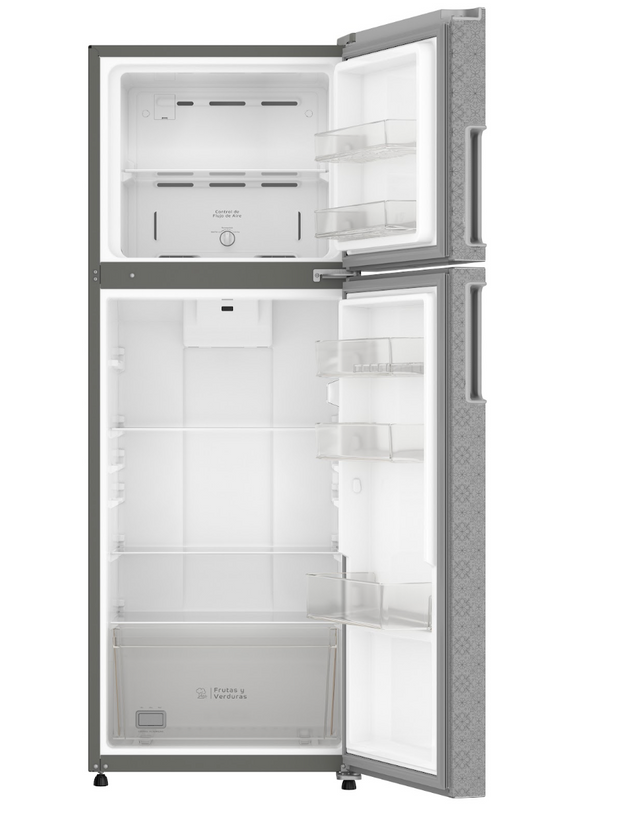 Refrigerador 13 pies cúbicos Top Mount 2 puertas Gris
