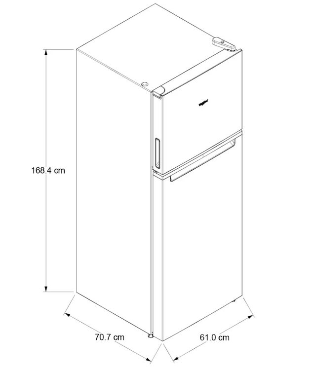 Refrigerador Whirlpool 13 pies cúbicos Top Mount 2 puertas Gris