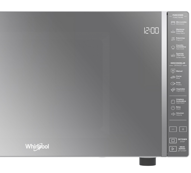 Horno de microondas Whirlpool 1.1 pies cúbicos (ft3) / 30 L Gris