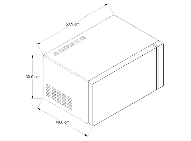 Horno de microondas Whirlpool 1.1 pies cúbicos (ft3) / 30 L Gris