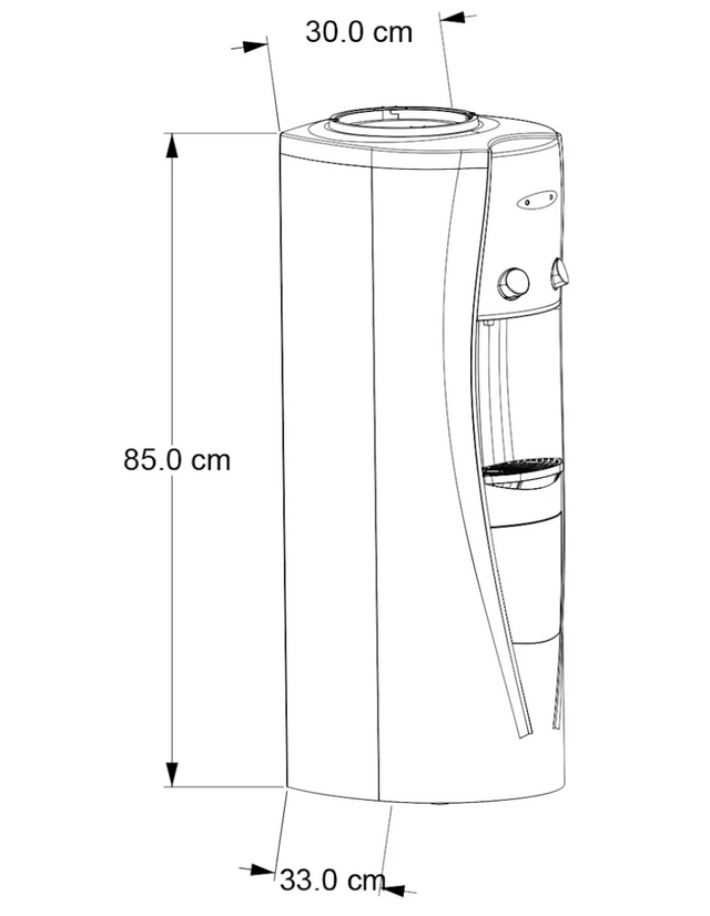 Despachador de Agua con Opcion de Agua Fria o Caliente Blanco WK5012Q