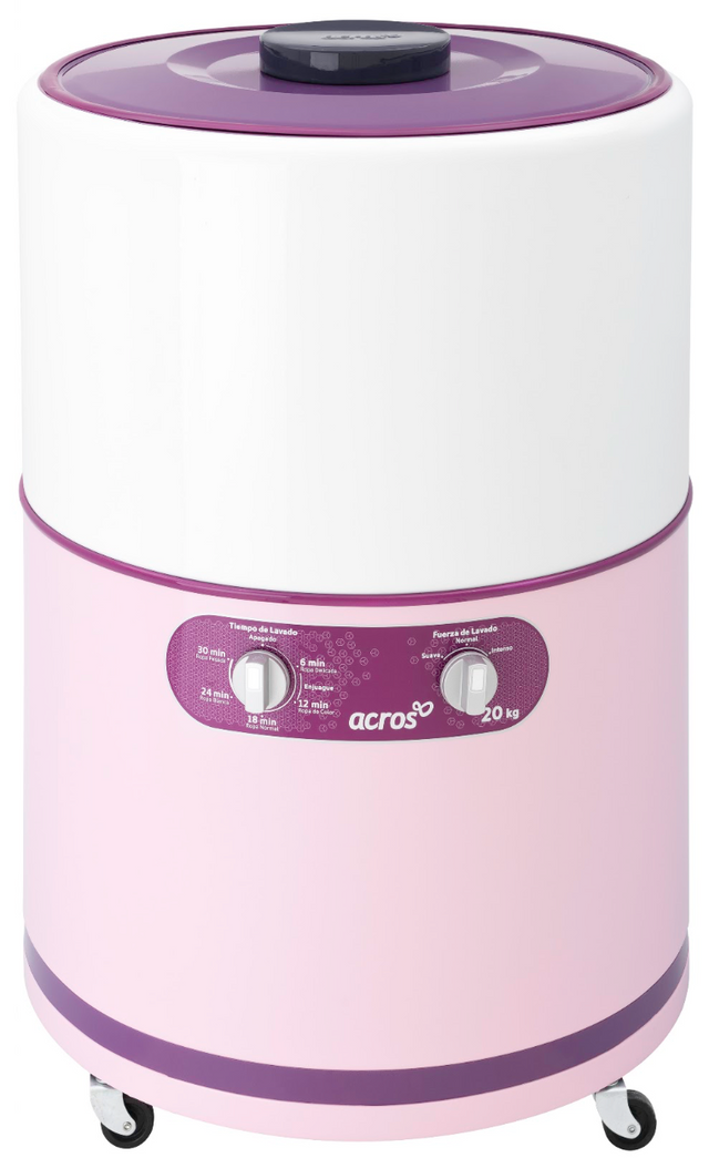 Lavadora Manual de Una tina redonda de 20 kg Rosa