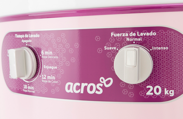 Lavadora Manual de Una tina redonda de 20 kg Rosa