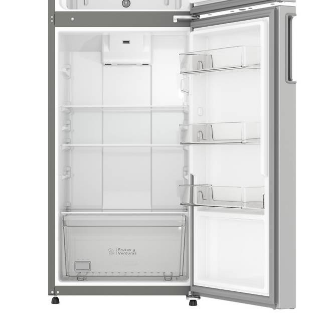 Refrigerador Acros 11 pies cúbicos Top Mount 2 puertas Gris