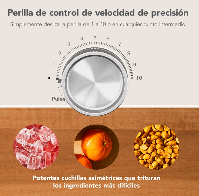 Licuadora Pure Power 2L + 2 Vasos Personales 500ml cu