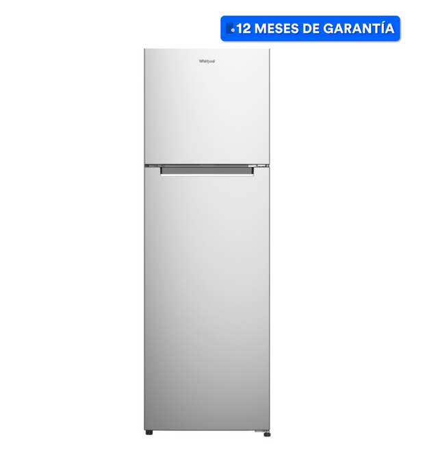 Refrigerador Whirlpool Xpert Inverter 9 pies cúbicos Top Mount con Dispensador Gris