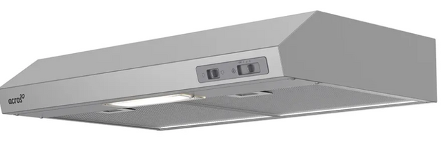Combo HOGAR 360 Estufa al piso con puerta panorámica 30" + Campana empotrable Gris