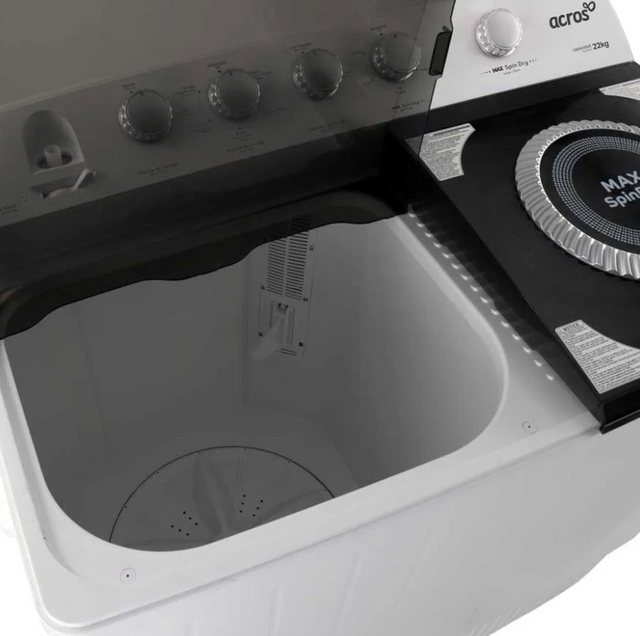 Combo HOME NOVA Lavadora 22kg Dos tinas Semiautomática+Estufa al piso con puerta panorámica 30"
