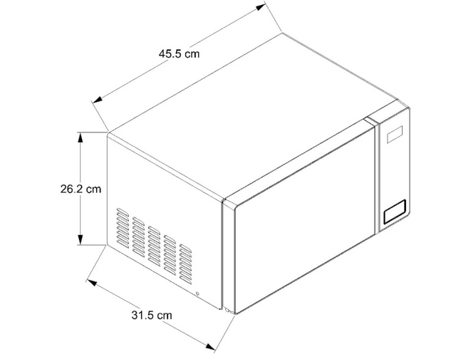 Combo HOT Estufa a gas al piso Negra + Horno de microondas 0.7 pies