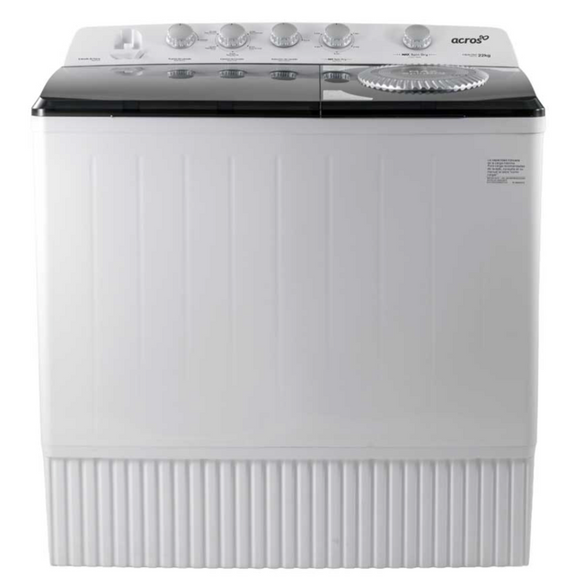 Lavadora 22kg Dos tinas Semiautomática MaxSpin Dry Blanca