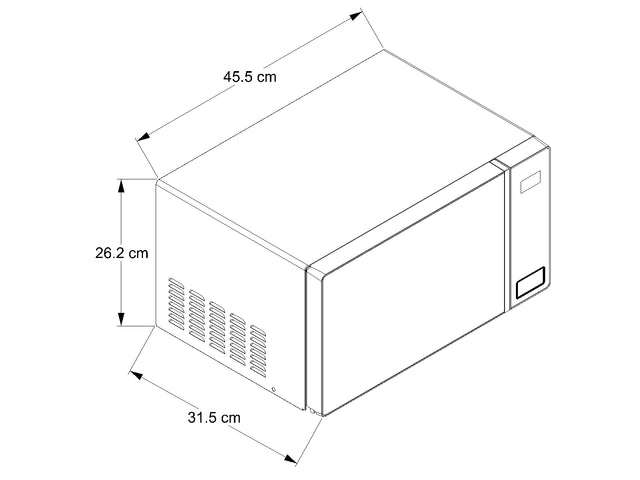 Horno de microondas Whirlpool 0.7 pies cúbicos (ft3) / 20 L Gris