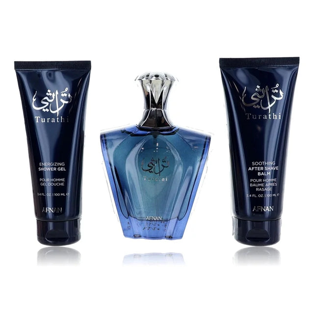 SET AFNAN TURATHI BLUE 3 PIEZAS