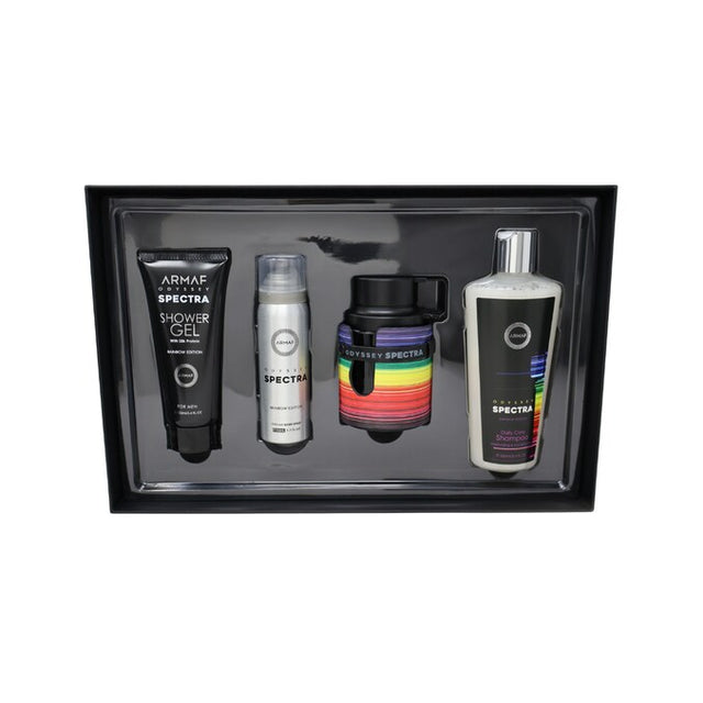ARMAF ODYSSEY SPECTRA EDP 100 ML + GEL DE BAÑO 100 ML + SHAMPOO DE BAÑO 250 ML + DESODORANTE 50 ML 4 PZ