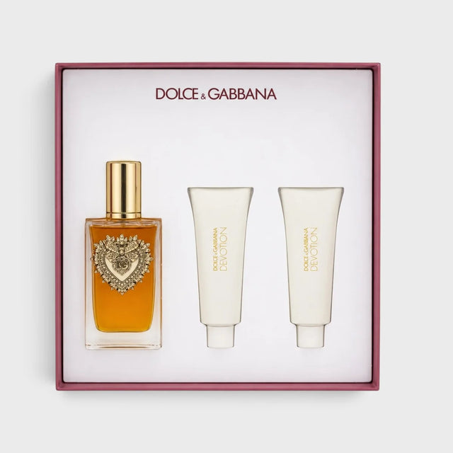DOLCE & GABBANA DEVOTION EDP 100 ML + CREMA CORPORAL 50 ML + GEL SHAMPOO DE BAÑO 50 ML