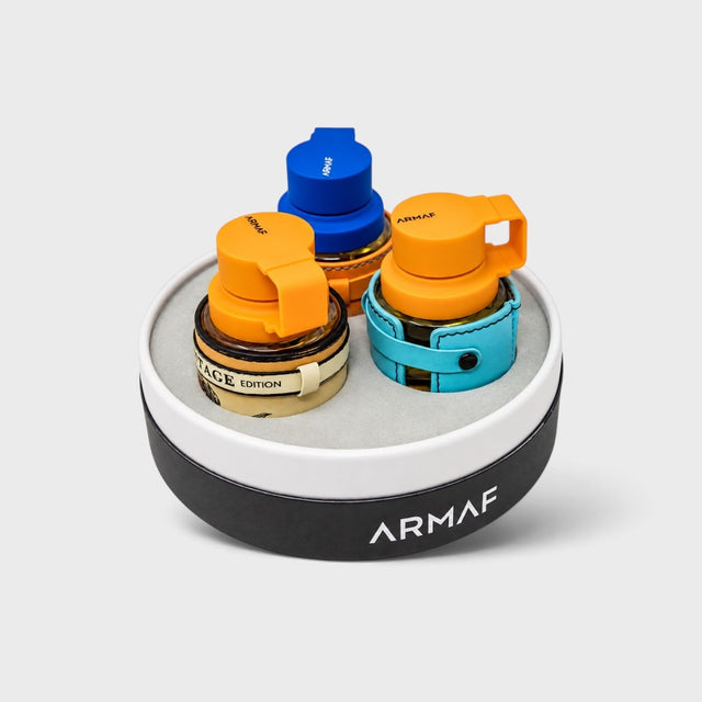 SET ARMAF ODYSSEY WHEEL MANDARIN SKY + ELIXIR + VINTAGE 3 PIEZAS EDP 30 ML