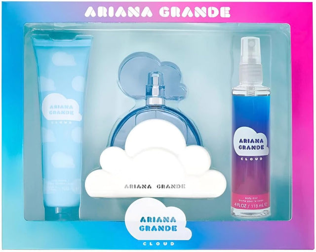 ARIANA GRANDE CLOUD BL BM AGUA DE PERFUME DE 100 ML CREMA CORPORAL DE 100 ML ROCIO BODY MIST DE 118 ML 3 PC