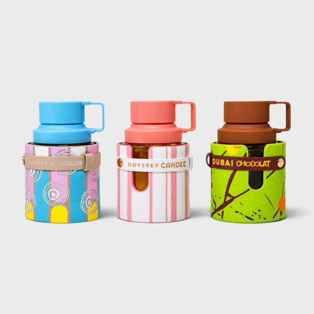 SET ARMAF ODYSSEY WHEEL DUBAI CHARM + MARSHMALLOW + CANDEE 3 PIEZAS EDP 30 ML