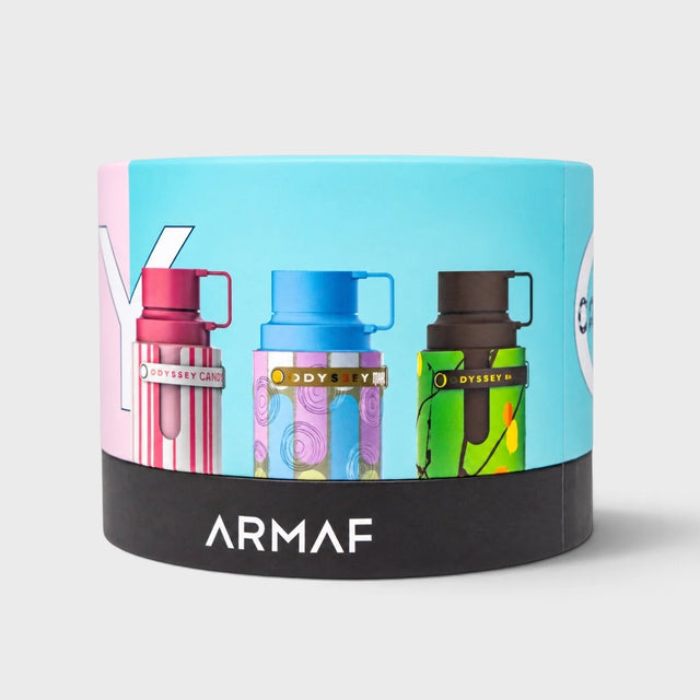 SET ARMAF ODYSSEY WHEEL DUBAI CHARM + MARSHMALLOW + CANDEE 3 PIEZAS EDP 30 ML