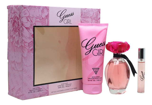 SET GUESS GIRL EDT 100 ML + EDT 15 ML + CREMA CORPORAL 200 ML
