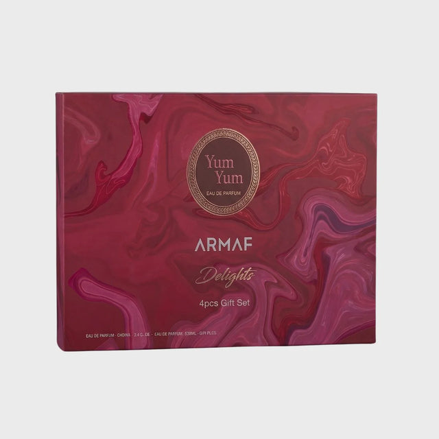 SET ARMAF DELIGHT YUM YUM EDP 100 ML + EDP 10 ML + CREMA CORPORAL 100 ML + ROCIO BODY MIST DE 250 ML