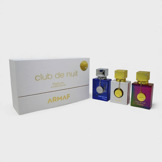 SET ARMAF CLUB DE NUIT ICONIC EDP 30 ML + IMPERIALE EDP 30 ML + UNTOLD EDP 30 ML