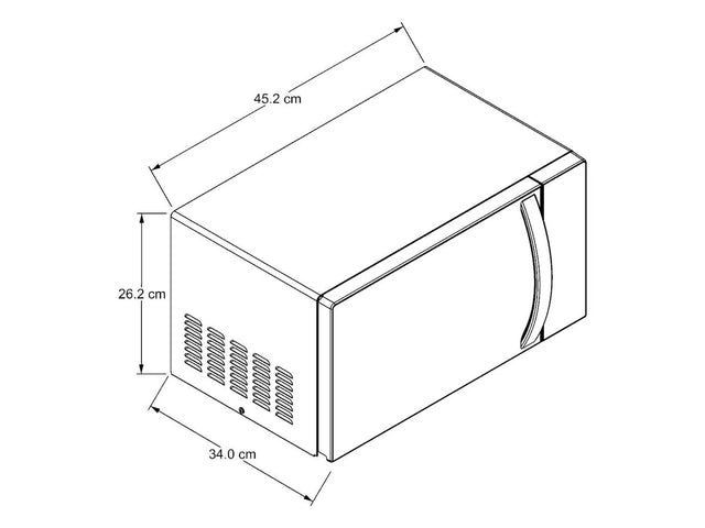 Horno de microondas Acros 0.7 pies cúbicos / 20 L Gris