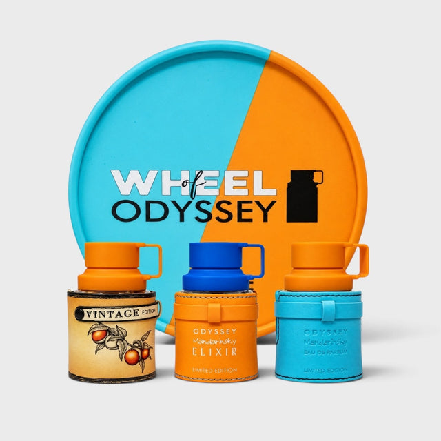 SET ARMAF ODYSSEY WHEEL MANDARIN SKY + ELIXIR + VINTAGE 3 PIEZAS EDP 30 ML