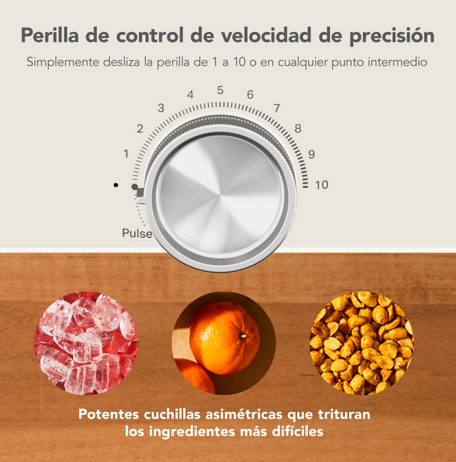 Licuadora Pure Power 2L + 2 Vasos Personales 500ml cu