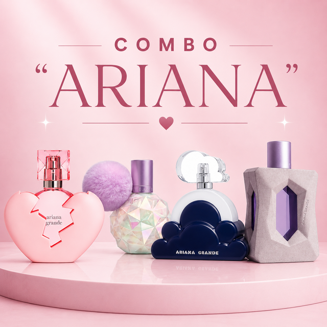 COMBO ARIANA GRANDE THANK U NEXT EDP 100 ML + MOONLIGHT EDP 100 ML + CLOUD 2.0 INTENSE EDP 100 ML + GOD IS A WOMAN EDP 100 ML