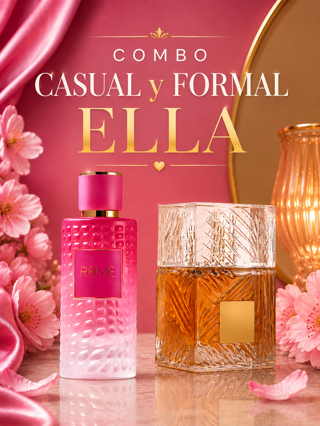 COMBO CASUAL Y FORMAL ELLA - BHARARA MAST PERFUME ROME EDP 100 ML + LATTAFA KHAMRAH EDP 100 ML