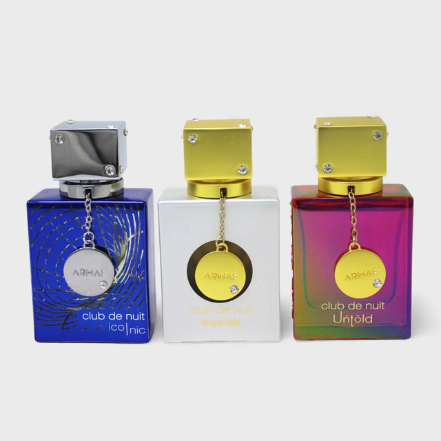 SET ARMAF CLUB DE NUIT ICONIC EDP 30 ML + IMPERIALE EDP 30 ML + UNTOLD EDP 30 ML
