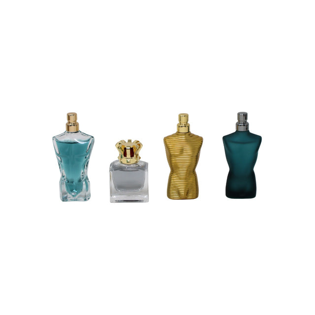 SET JEAN PAUL GAULTIER MINI LE MALE EDT 7 ML + LE MALE ELIXIR 7 ML + SCANDAL EDT 7 ML +  LE BEAU EDT 7 ML