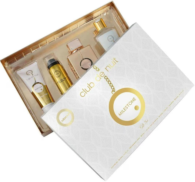 SET ARMAF CLUB DE NUIT MILESTONE EDP 105 ML + BODY MIST 50 ML + GEL DE BAÑO 105 ML + SHAMPOO DE BAÑO DE 100 ML + SHAMPOO 250 ML