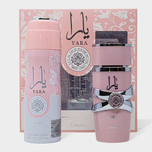 SET LATTAFA YARA EDP 100 ML + ROCIO BODY MIST 200 ML