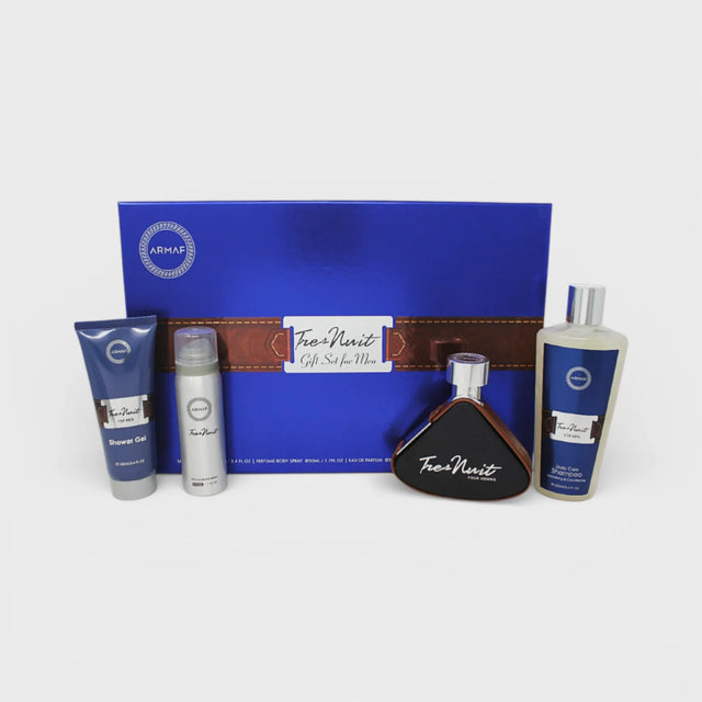ARMAF TRES NUIT EDP 100 ML + DESODORANTE 50 ML + GEL DE BAÑO 100 ML +  SHAMPOO 250 ML 4 PC