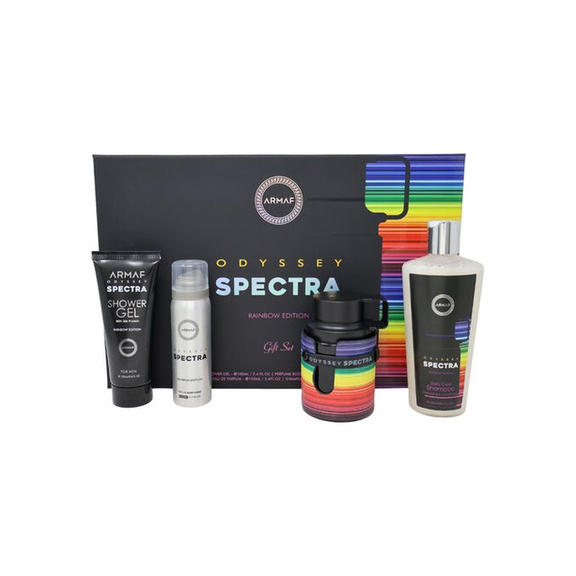 ARMAF ODYSSEY SPECTRA EDP 100 ML + GEL DE BAÑO 100 ML + SHAMPOO DE BAÑO 250 ML + DESODORANTE 50 ML 4 PZ