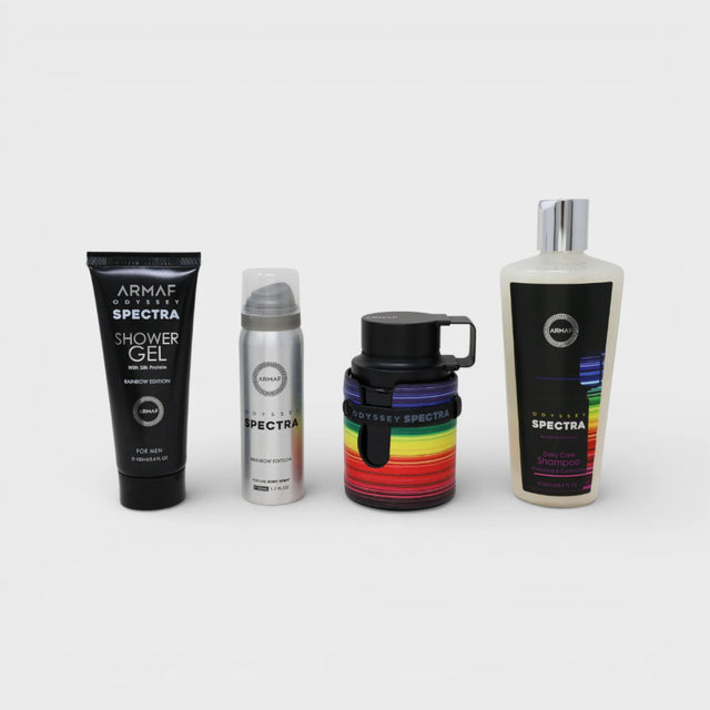 ARMAF ODYSSEY SPECTRA EDP 100 ML + GEL DE BAÑO 100 ML + SHAMPOO DE BAÑO 250 ML + DESODORANTE 50 ML 4 PZ