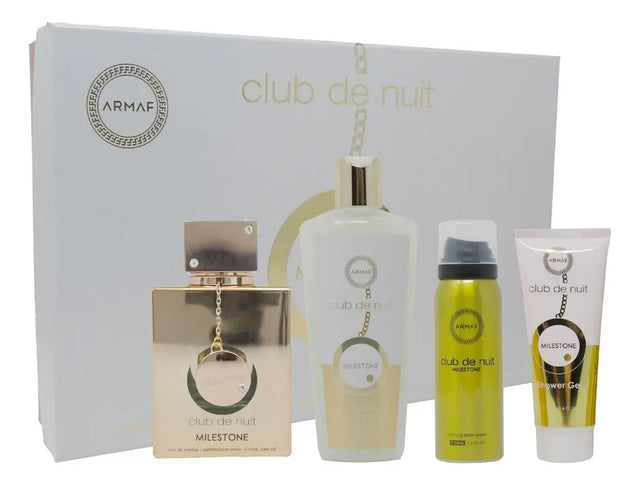 SET ARMAF CLUB DE NUIT MILESTONE EDP 105 ML + BODY MIST 50 ML + GEL DE BAÑO 105 ML + SHAMPOO DE BAÑO DE 100 ML + SHAMPOO 250 ML
