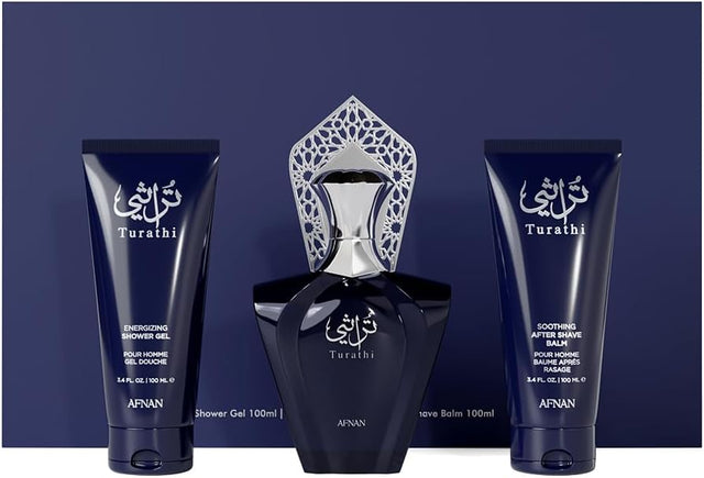 SET AFNAN TURATHI BLUE 3 PIEZAS